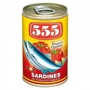 555 Sardines In Tomato Sauce With Chili