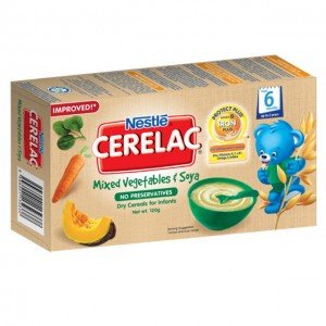 Cerelac Mixed Vegetables & Soya 120G